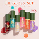 Avocado lip oil clear lip gloss set with 6pcs inside