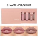 Big! Matte and Transfer-proof 3 Big Lip gloss Set Long-lasting Matte Velvet