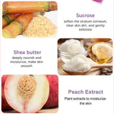 Peach/Milk Candy Shower Scrub Ball Full Body Cleansing Whitening Scrub Available Exfoliating Chicken Skin Hair Follicles