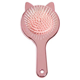 [3 credit] Cat ear hair massage comb brush with mirror on the back