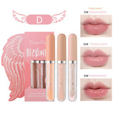 Three sets of lip oil lip glass lip moisturizing moisturizing toot lip transparent lip gloss base wing set