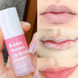 Bubble moisten lip scrub cream