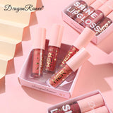 Crystal jelly lip gloss shiny clear mirror moisturizing lip gloss