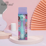 Double-headed silica gel fiber cleansing brush