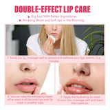 Double effect lip mask and scrub
