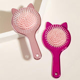 [3 credit] Cat ear hair massage comb brush with mirror on the back
