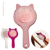 [3 credit] Cat ear hair massage comb brush with mirror on the back