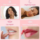 Double effect lip mask and scrub